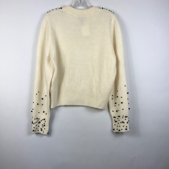 H&M | Cream Sweater With Black Embellishments - Picture 5 of 6